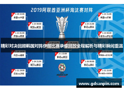 精彩对决回顾韩国对阵伊朗比赛录像回放全程解析与精彩瞬间重温